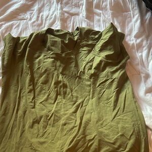 lululemon athletica Olive Green Short Sleeve Tee
